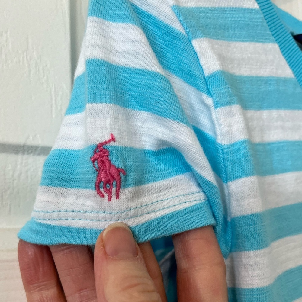 Girls size 6x Polo striped t-shirt dress - Picture 4 of 9